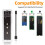 4X M.2 NGFF  Dual Protocol SSD Case Clear USB TypeC 10Gbps PCI-E M2 SSD Transparent External Enclosure Hard Disk Box 5