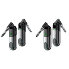 2X WS-80 Transmissor Sem Fio para Guitarra Elétrica, Receptor, Cabo de Conexão de Zarabatana Elétrica, Instrumento Musical