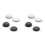 8X Ensemble de Poignées de Pouce Convexes pour Joystick   Ally Noir-Blanc 1