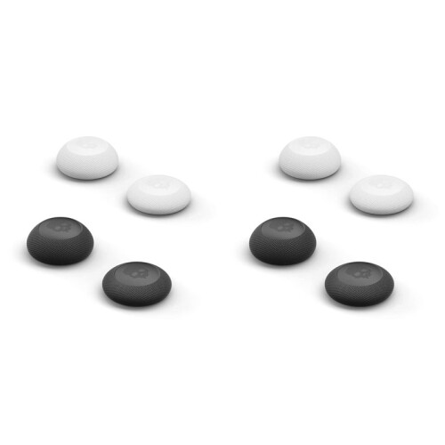 8X Ensemble de Poignées de Pouce Convexes pour Joystick   Ally Noir-Blanc