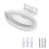 2X Support Mural pour Routeur EERO Max 7 en Alliage D'Aluminium, Support Mural Robuste et Durable, Peu Encombrant 2