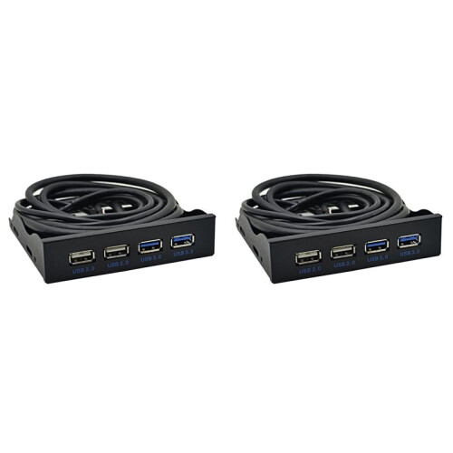 2X USB Front Panel, High Speed 4  2 USB 3.0+2 USB 2.0 Hub, 19PIN/9 Pin 3.5 Inch Front Panel Connector