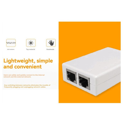 2X RJ45 Splitter Selector  2  Network  Freely Between Intranet & Extranet Network