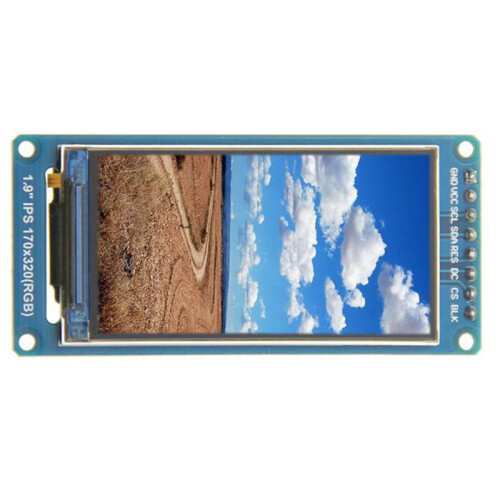 4X Tela LCD TFT de Ângulo Total IPS de 1,9 Polegadas Módulo de Exibição Colorida Porta Serial SPI Alta Definição 170x320 ST7789 2
