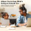 2X Cuffia Wireless, Cuffia  con Microfono Antirumore, Cuffia Wireless con Dongle USB per Casa e Ufficio 6
