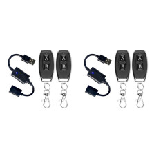 4X 5V USB Wireless Remote Control Driver Power Off for LED Light, Strip Reading Lamp, Light Fan & More