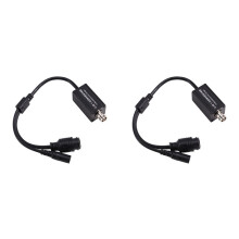 2X Conversor de Sinal 4 em 1 720P/1080P AHD/TVI/CVI/CVBS Entrada BNC Saída RJ45 Adaptador H.265 RTSP para Câmera de Segurança CCTV