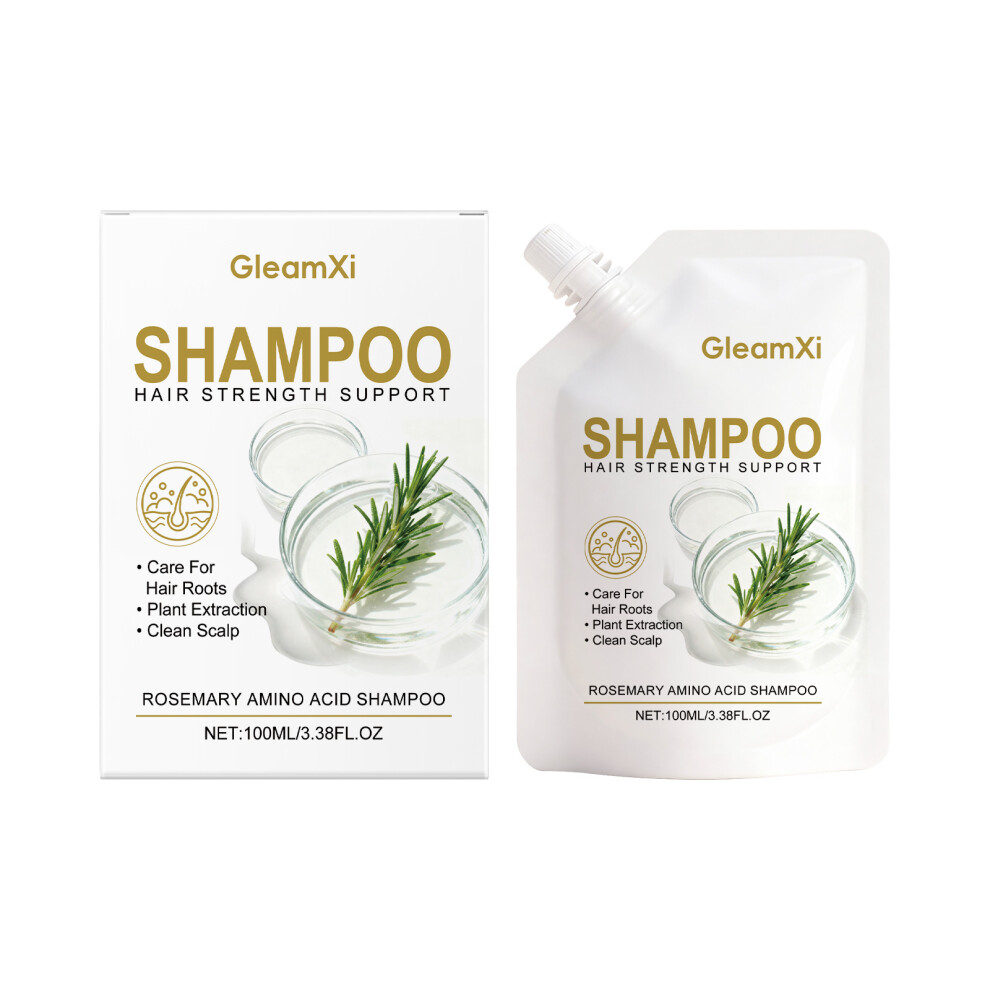 (100ML) Rosemary Amino Acid Fluffy Shampoo gently cleanses the scalp and leaves it naturally plump, smooth and shiny.