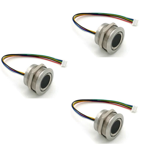 3X R503 Circular Round Ring Indicator LED Control DC3.3V MX1.0-6Pin Kapacitive Fingerprint Module Sensor Scanner-19mm