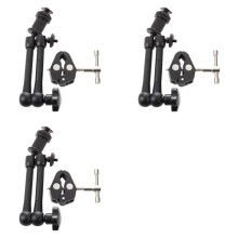 3pcs 11 Inch Friction Articulating Magic Arm + Super Clamp Crab Plier Clip for DSLR