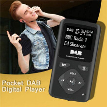 2X Tragbares FM/DAB-Digital--Radio, PersöNliches Taschen-FM-Miniradio, MP3-Player, Micro-USB für Zuhause