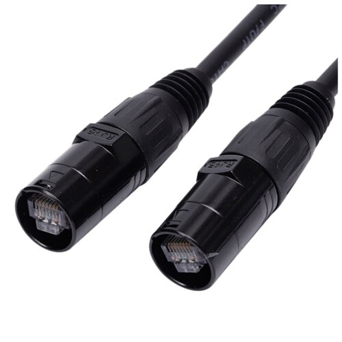 4X CAT6 Ethercon Cable EtherCON-Compatible RJ45 Connector for Studio Setups, Touring, Stage Production, Concerts 2 Meter 1