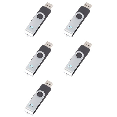5X 1GB Schwarz USB 2.0 Flash-Speicher-Stick USB-Stick Klappbar Stift