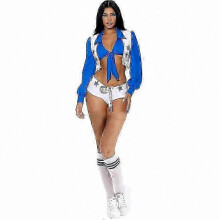 (XL) Women's Cheerleader Outfit with Socks Included