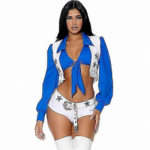 (M) Women's Cheerleader Outfit with Socks Included 1