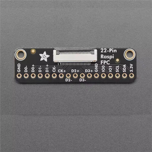 FPC Breakout Board for Raspberry Pi 5  or RP2350 HSTX - 22 Pin 0.5mm for Adafruit 1