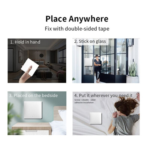 RF 433MHz  Wireless Self-Powered  Remote Control Waterproof No Wiring Installation  Remote Home