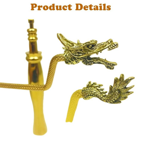 Copper Dowsing Rods Divining Rod,Solid Copper and Brass Dragon Seeking Tools for Detect Gold, Water Witching 1
