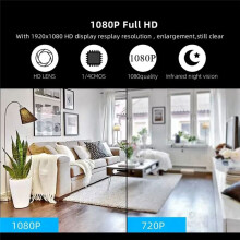 Kamera Wifi Hemövervakning Säkerhet Nattseende 1080P HD Liten Trådlös Videokamera IP Fjärrövervakningskamera