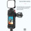 Rabbit Cage Protective Case for  X5,Metal Frame Expansion Adapter Mount with Lens Cover Camera Accessory 1