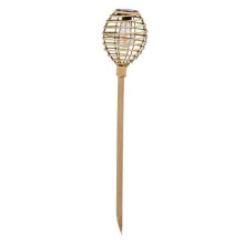 Solarleuchte - SMART GARDEN - Lumina - Kunst-Rattan - Natur - x2 - 70 x 15 x 15cm
