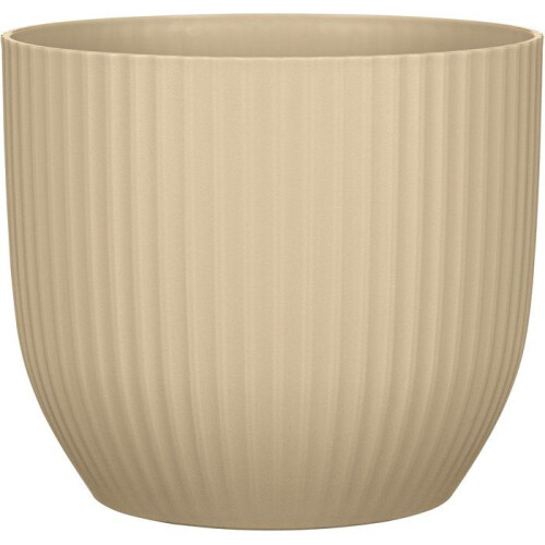 Runder Blumentopf - DEROMA - 231 - 10 L - Ø 27 cm - Braun