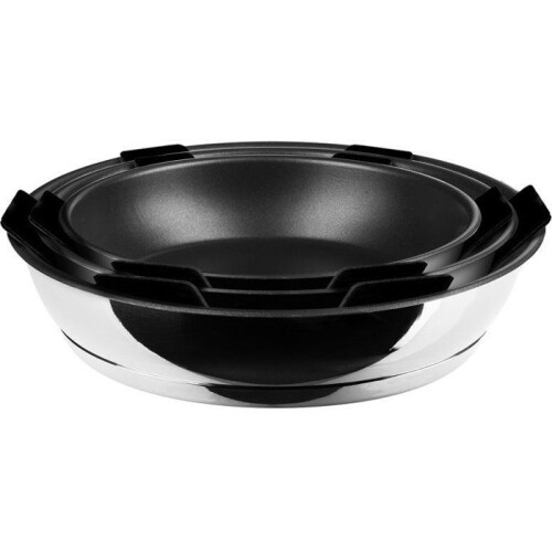 Pan set - INOXIBAR - Athos 18-22-26 cm - Quantum non-stick - removable handle - induction 2