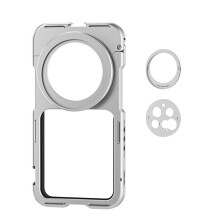 Phone Cage Kit for 15 Ultra 17mm Threaded Lens Backplate 67mm Threaded Filter Adapter Silver