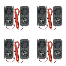 8Pcs Compact Square Speakers Sound System 45100 Speaker Ideal for Home Audio & Portable Use