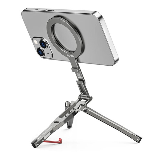 2X Magnetic Pocket Phone Tripod Holder with Hook Foldable  Phone Holder Strap for  Android/ 1