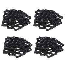 Soporte de Doble Soporte de Batería de Litio 80X 18650 para Paquete de Celdas de Bricolaje Negro