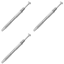 3X 4-Backen-Aufnahmewerkzeug, 4-Backen-Greifer für IC-Chip, Elektronisches Bauteil, Nagelschraube, Klemmhandwerkzeug, Silber