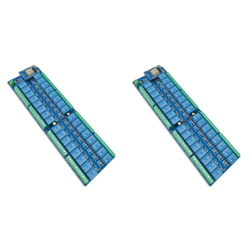 2X 32 Channel Relay Module Development Board  Power Supply WIFI  Relay Module ESP32-WROOM