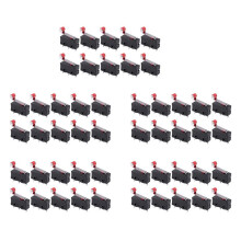 50Pcs Micro-Roller Lever Arm Open Close Limit Kw12-3 Pcb Microswitch