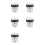 5PCS Illuminated Led Push Button 28mm Nut with 4Pin Light Cable for Zero Delay Board Arcade Game Machine Parts White 1