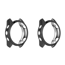 2X TPU Protective Case for Forerunner 745 Watch Cover Protector Frame for Forerunner745 Shell Black