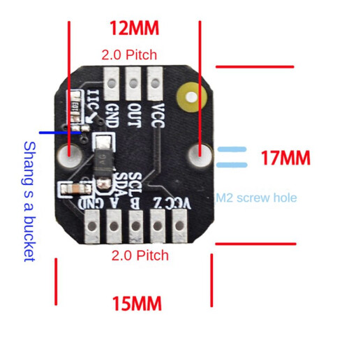 20X MT6701 Magnetic Encoder Module PWM/I2c Brushless Motor Encoder ABZ Mode 1024 Lines Replaces AS5600 Module 2