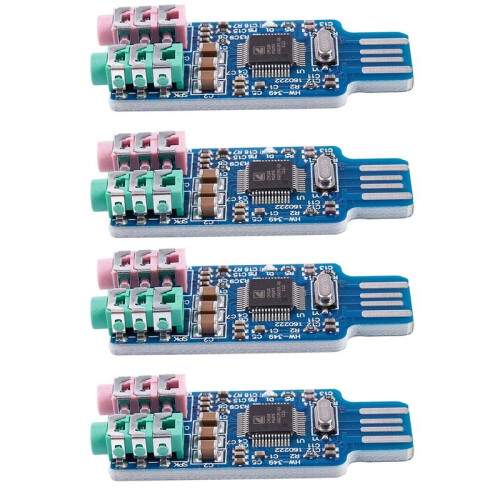 4X Free Driver USB Scheda Audio cm108 USB Scheda Audio Chip Blu