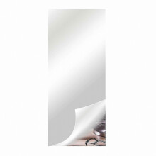 (50cm*150cm*0.2mm) Wall-Mounted Frameless Decorative Mirror for Bedroom, Full-Length Adhesive Mirror Non-Glass Design