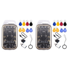 2X Chameleon V2.0 RFID Chip Reader Emulator 125K 13.56Mhz Card Decode Ultra NFC Duplicator+16XUID Keychain