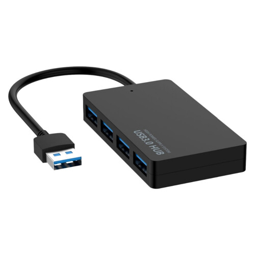 5Gbps High-Speed USB 3.0 Hub 4  USB Splitter Adapter for PC Laptop Power Supply