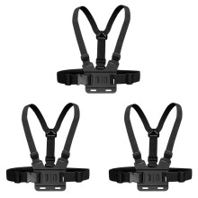 3X Chest Body Strap Mount Belt Holder for Osmo Action Camera Hero