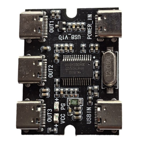 Carte D'Extension USB TYPE-C Hub Module D'Extension USB Hud 1 Entrée 3 Sorties avec Interface D'Alimentation 1