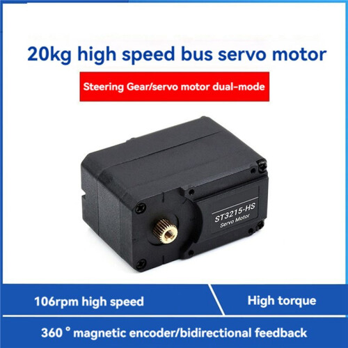 2X Servomotore Bus 20 Kg.cm Coppia Elevata Encoder Magnetico da 360 Gradi Servo Bus Seriale per Robot DIY 1