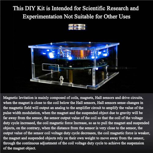 2X DIY Magnetic Levitation Kit Experiment Soldering Project Practice Solder Assembly 2-5W 150G 2