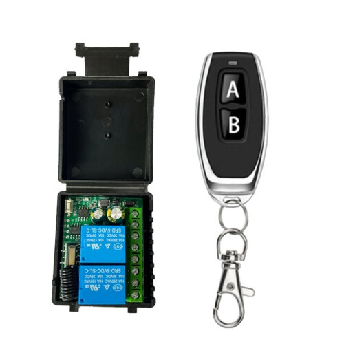 3X 433MHz RF Remote Control DC6V-30V 2CH RF Relay Remote Control  for Garage Door Motor Control 1