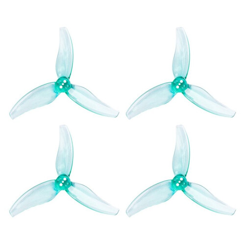 4 Pares 3630 Hélice de 3 Polegadas com 3 Pás para PC, Furo de 1,5 mm para Motor Sem Escova 2004KV RC FPV Drone Verde Pato 2
