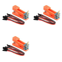 3X Soporte de Prueba para PCB, Pinza con Espaciado de 2,54 mm, Abrazadera, Accesorio de Quemado, Sonda, Pin Pogo, Programa de Descarga, Cable de 4