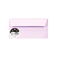 Clairefontaine 5865C Pack of 20 Self-Adhesive Envelopes Format DL 11x22cm 120gsm colour Lilac Invitation Events Correspondence Pollen Range Premium P