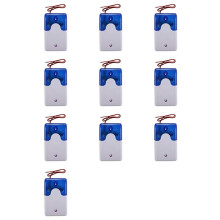 10X Wired Strobe Warning Siren Durable 12V Sound Alarm Flashing Light Sound Siren Horn 115Db